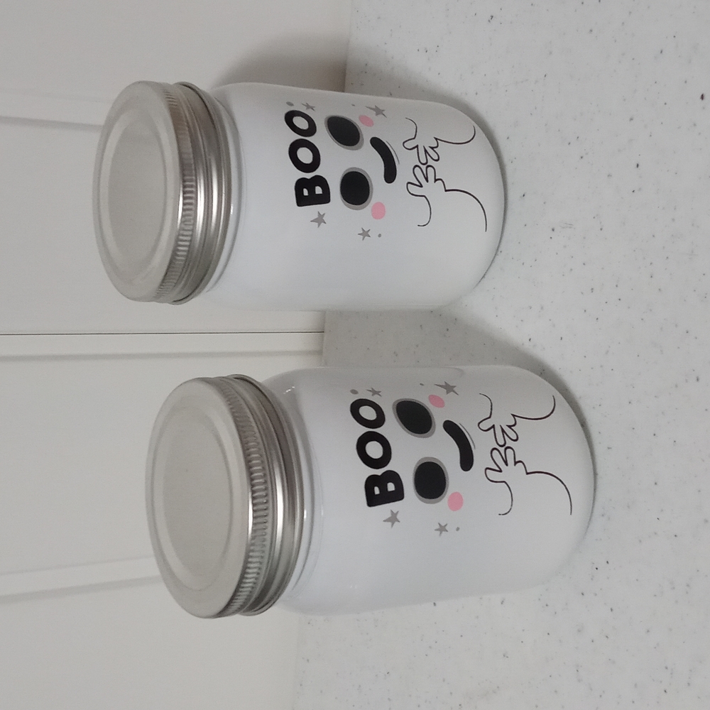 Mason jars halloween edition. 14.7 oz